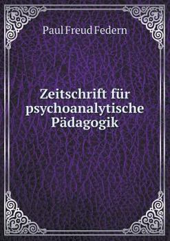 Paperback Zeitschrift f?r psychoanalytische P?dagogik Book