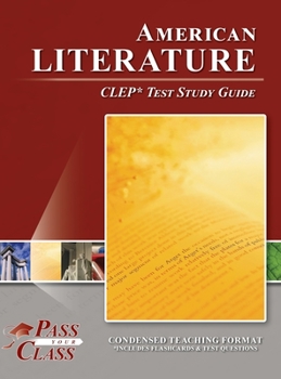 Hardcover American Literature CLEP Test Study Guide Book