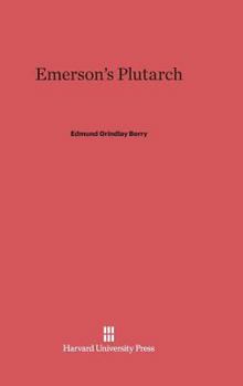 Hardcover Emerson's Plutarch Book