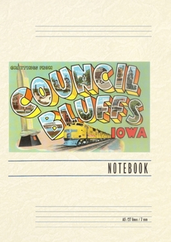 Paperback Vintage Lined Notebook Greetings from Councilo Bluffs Book