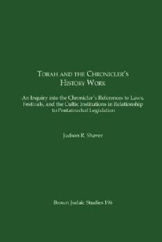 Paperback Torah and the Chronicler's History Work Book