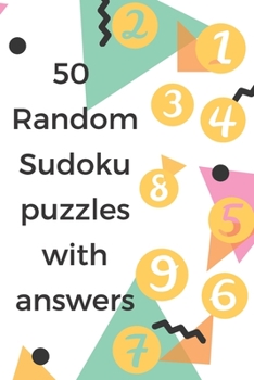 Paperback 50 Random Sudoku puzzles with answers Book