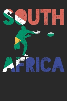 Gift Notebook: Rugby South Africa 6x9 Dot Grid 120 Pages