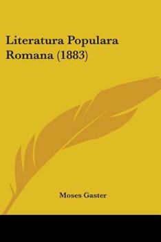 Paperback Literatura Populara Romana (1883) Book