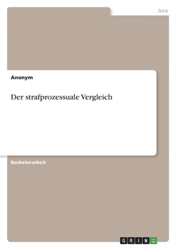 Paperback Der strafprozessuale Vergleich [German] Book