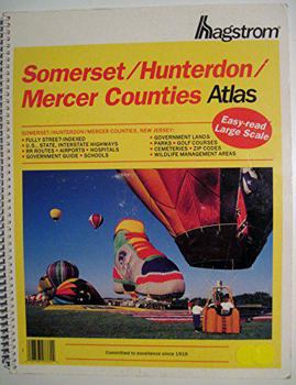 Paperback Somerset/Hunterdon/Mercer Counties Atlas Book