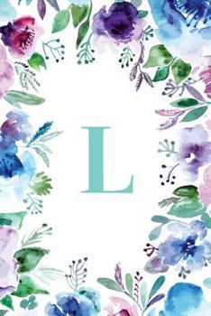 Paperback L: Watercolor Floral, 150 Pages, 6" x 9" Book