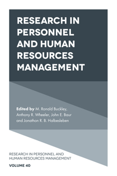 Hardcover Research in Personnel and Human Resources Management Book