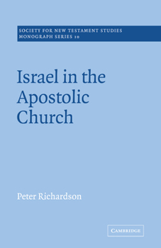 Paperback Israel in the Apostolic Church Book