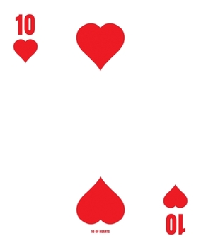 Paperback 10 Of Hearts: Poker Card 5x5 Graph Paper Notebook With .20" x .20" Squares For Work, Home Or School. 7.5 x 9.25 Notepad Journal For Book