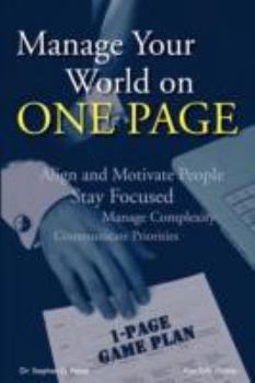 Paperback Manage Your World on ONE PAGE Book