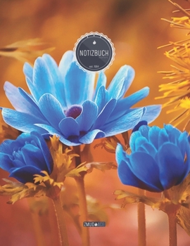 ZMUDACE Notizbuch Kariert: in DIN A4 Softcover - "ZK112 T�rkis Blumen" -156 leere karierte Seiten mit pers�nlichem Register + Seitenzahlen - Matheheft, Rechenheft, Schulheft, Ingenieurwissenschaften, 