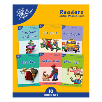 Paperback Phonic Books Dandelion Readers Set 3 Units 1-10 Sit on It (Alphabet Code Blending 4 and 5 Sound Words): Decodable Books for Beginner Readers Alphabet Book