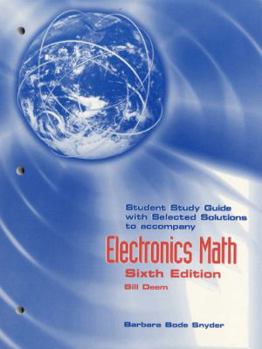 Paperback Electronics Math: Student Study Guide With Selected Solutions Book