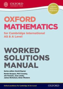 CD-ROM Oxford Mathematics for Cambridge International as & a Level Worked Solutions Manual CD Book