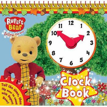 Hardcover Rupert Bear Clock Book. Book