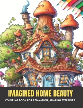 Imagined Home Beauty: Coloring Book for Relaxation, Amazing Exteriors, 50 pages, 8.5 x 11 inches