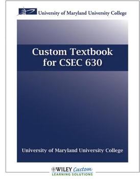 Paperback Custom Textbook for CSEC 630 Book