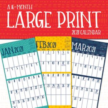 Calendar Cal-2021 Large Print Wall [Large Print] Book