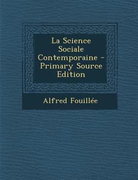 Paperback La Science Sociale Contemporaine [Italian] Book