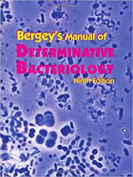 Hardcover Bergey's Manual of Determinative Bacteriology Book
