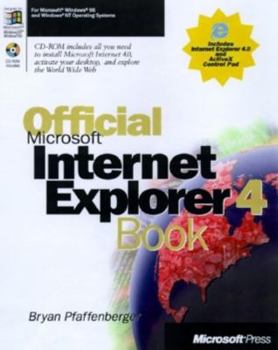 Paperback Official Microsoft Internet Explorer 4.0 Book [With Contains Internet Software] Book