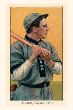 Paperback Vintage Journal Early Baseball Card, Joe Tinker Book