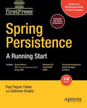 Paperback Spring Persistence -- A Running Start Book