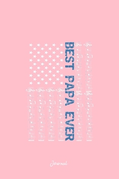 Journal: Dot Grid Journal - American Flag Music-Note Papas Cool Christmas Gift - Pink Dotted Diary, Planner, Gratitude, Writing, Travel, Goal, Bullet Notebook