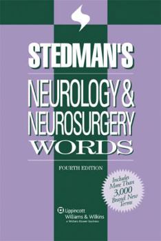 Paperback Stedman's Neurology & Neurosurgery Words Book