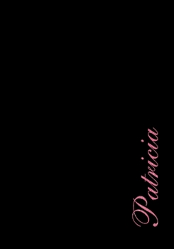 Patricia Personalized Minimalist Black Notebook Dot Grid - Christmas gift - Personalized cute gift for girls, women- 7x10 125 pages simple dot grid- P