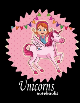 Paperback Unicorns notebook: Unicorn Notebook (Composition Book Journal) (8.5 x 11 Large) notebooks and journals, composition notebook, notebook pa Book
