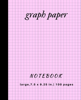 Paperback Graph Paper Notebook: Graph Paper Composition Notebook 5 squares per inch size( 7.5 x 9.75 inches) Book