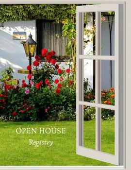 Open House Registry: Guest and Visitors Sign In Book