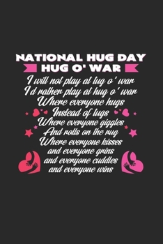 National Hug Day Hug O' War: 6x9 National Hug Day | dotgrid | dot grid paper | notebook | notes