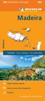 Map Michelin Portugal, Madeira Road and Tourist Map 594 Book