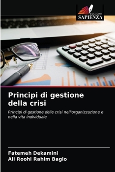 Paperback Principi di gestione della crisi [Italian] Book