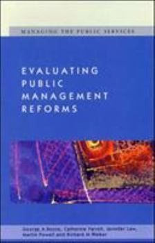 Paperback Evaluating Public Management Reforms Book