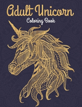 Paperback Adult unicorn coloring book: Christmas adult coloring books spiral bound unicorn 2021 Book