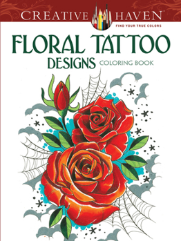 Paperback Floral Tattoo Designs Coloring Book