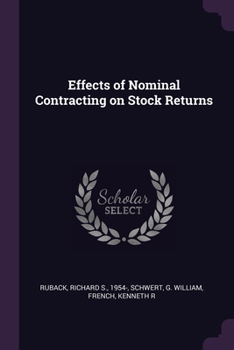 Paperback Effects of Nominal Contracting on Stock Returns Book
