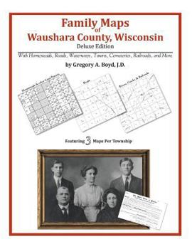 Paperback Family Maps of Waushara County, Wisconsin Book