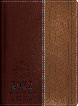 Imitation Leather The Treasure of Wisdom - 2022 Executive Agenda - Two-Toned Brown: An Executive Themed Daily Journal and Appointment Book with an Inspirational Quotati Book