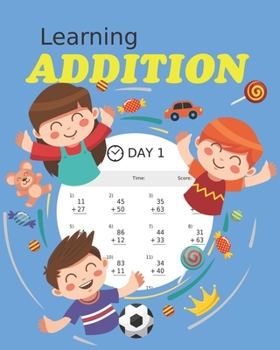 Learning Addition: 100 days of learning addition for kids