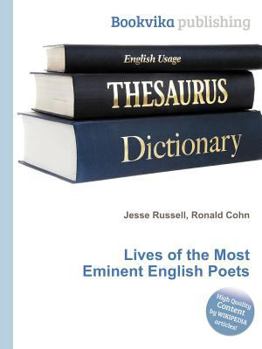 Paperback Lives of the Most Eminent English Poets Book