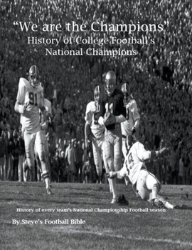 Paperback "We are the Champions" - College Football's National Champions Book