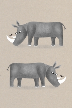 Weekly Planner: A Week to View Diary and Organiser - Monday Start with Rhinoceros Cover Art