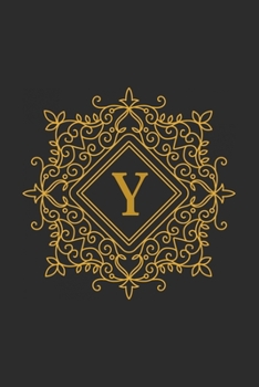 Y: monogram initial Letter Y - Personalized Initial Monogram Letter Y  College Ruled Notebook - 6 x 9 inch Pocket Size: Cute Alphabet Vintage ...