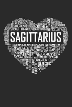 Sagittarius Heart: 6x9 Ruled Notebook, Journal, Daily Diary, Organizer, Planner