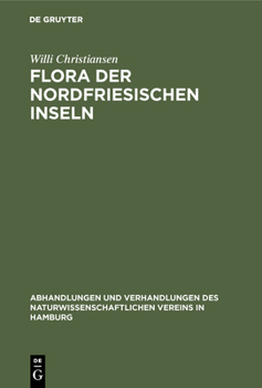 Hardcover Flora der Nordfriesischen Inseln [German] Book